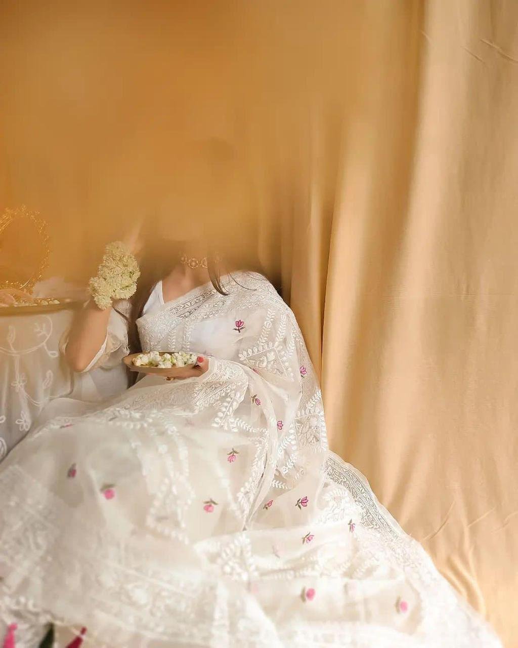 Organza saree - Image 7