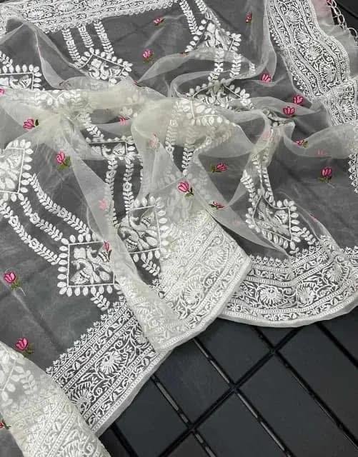 Organza saree - Image 3